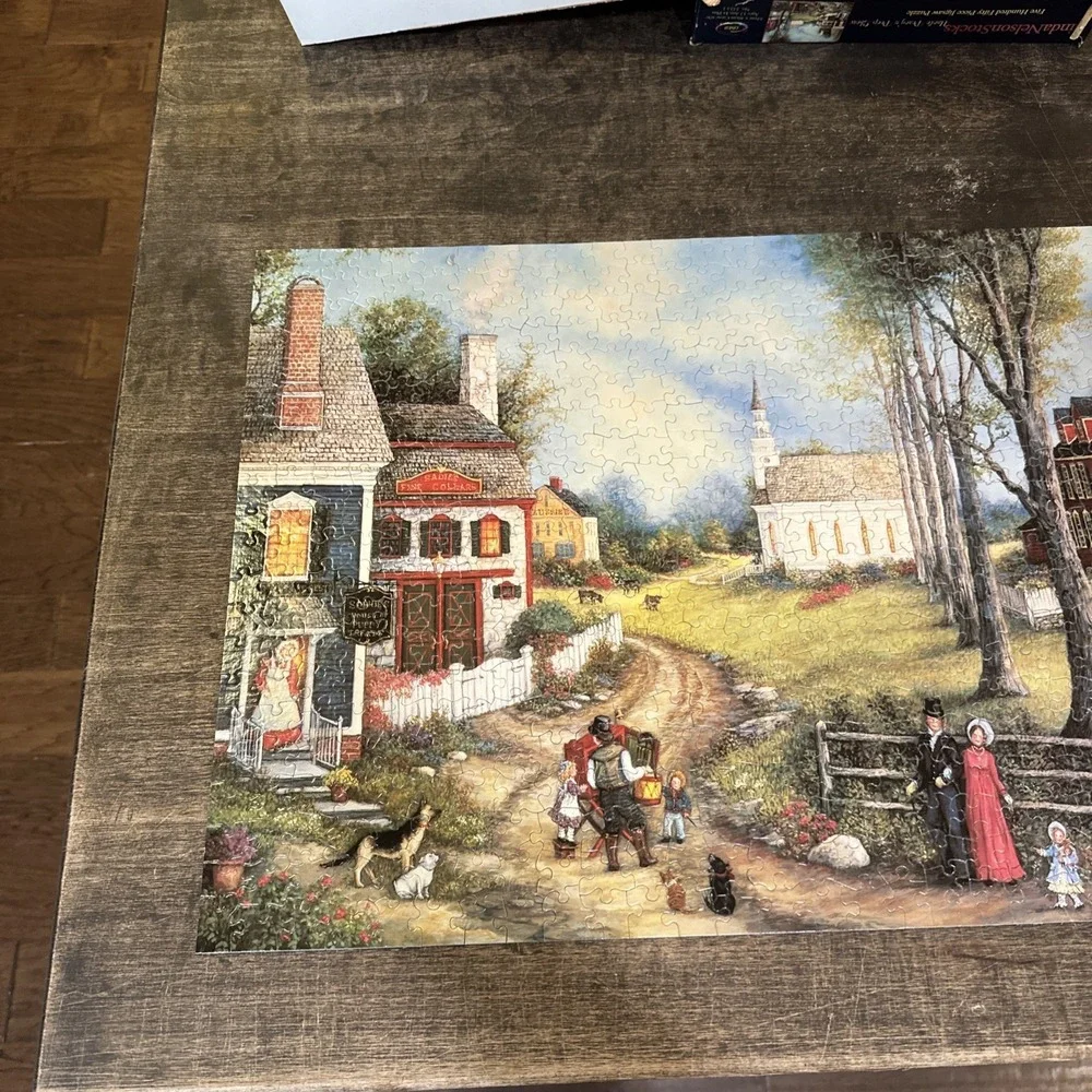 Ceaco Linda Nelson Stocks Uncle Percy's Peep Show 550 Piece Puzzle Complete 1999